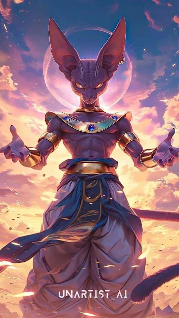 Phone Wallpaper: Beerus God Dragon Ball Z