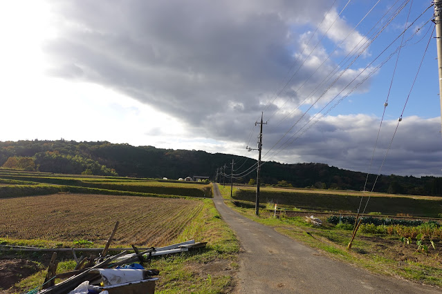 鳥取県西伯郡伯耆町岩屋谷 駐車スペースからの眺望