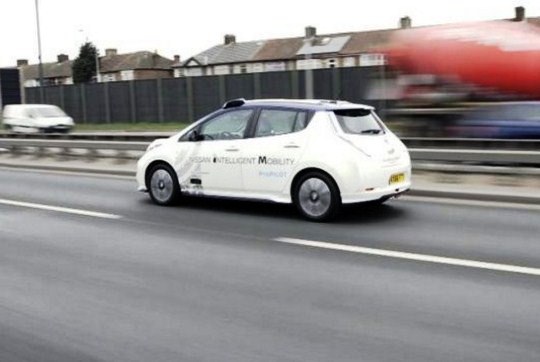 For the First Time Car Autonomous Nissan circulating in Europe