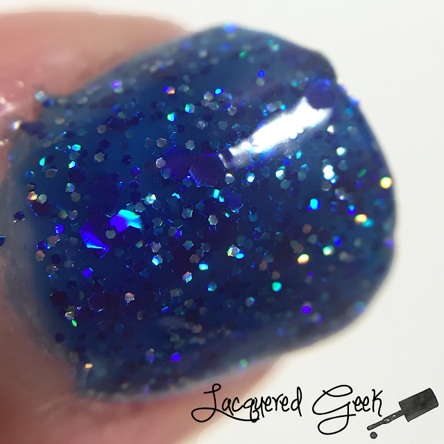 ellagee Sexy Old Girl nail polish swatch macro by Lacquered Geek