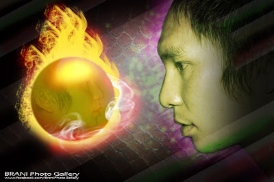 Fire Ball & Lightning Effect Photoshop