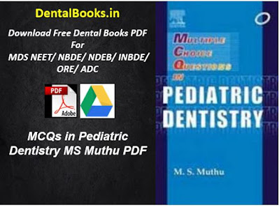 MCQs in Pediatric Dentistry MS Muthu PDF DOWNLOAD