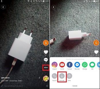 cara save video tik tok ke galeri