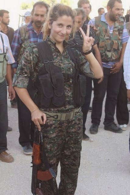 Rehana has killed more than 100 ISIS terrorists in              Kobane