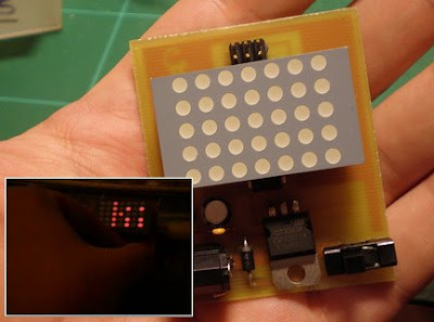 Scroller 7 × 5 LEDs based on Attiny2313