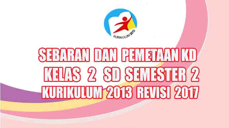 Pemetaan KD Kelas 2 SD Semester 2 Kurikulum 2013 Revisi 2017 | RPP GURU SD