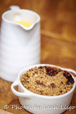 Pear and Chocolate Crumble