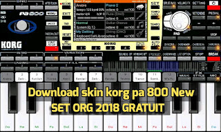 Download skin korg pa 800 et Set ORG 2018 Gratuit