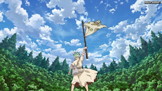 ドクターストーンアニメ 1期6話 石神千空 旗 Dr. STONE Episode 6