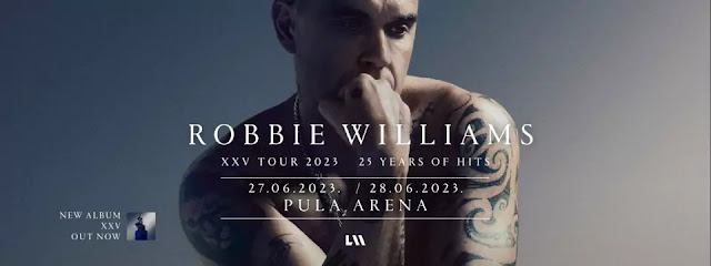 Koncert Robbie Williams Pula 27. i 28. lipnja 2023