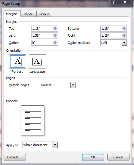 Cara Merubah Margin Dari Inchi ke Centimeter Pada Word