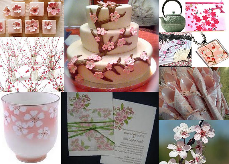 A Cherry Blossom Bridal Shower Credits cherry blossom tea cakes 