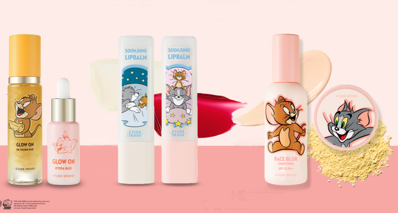 Etude House da K-beauty lançou uma coleção inteira com a temática de Tom & Jerry!