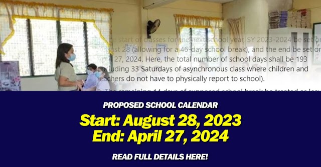 GROUP PUSHES FOR THE REVERT TO OLD SCHOOL CALENDAR WITH FEWER DAYS AND LEAVE CREDITS FOR TEACHERS