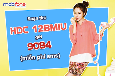 Đăng ký 3G gói 12BMIU Mobifone để được tặng 100% dung lượng tốc độ cao