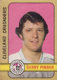 gerry pinder 1972-73 cleveland crusaders hockey card