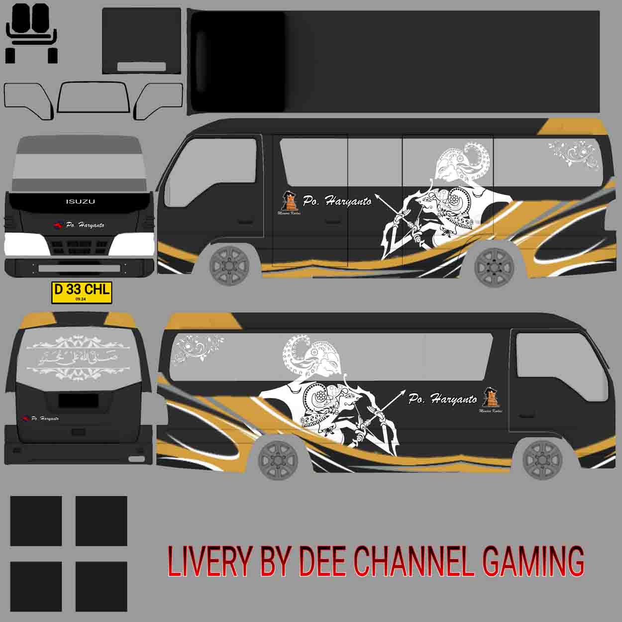 download livery elf bussid