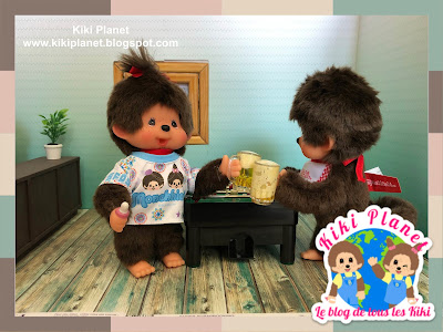 kiki monchhichi story café pub baby foot cute kawaii barman