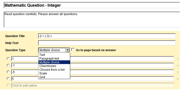 Contoh Soalan Google Form - Soalan bs