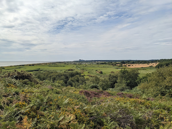 The Scrape from the north east corner, Sizewell B in the background