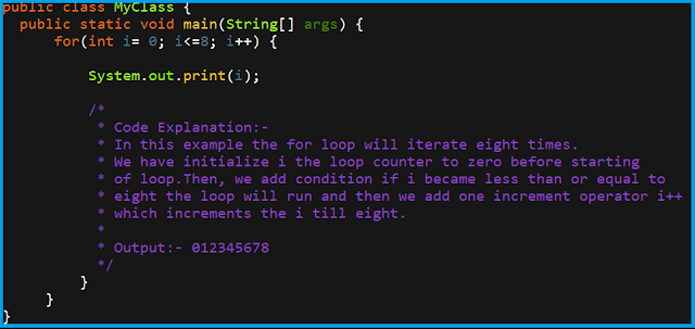 For loop
