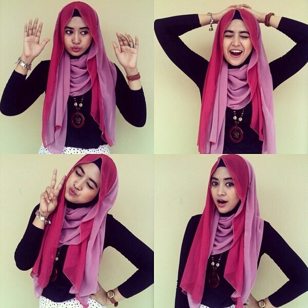 Tutorial Hijab Pashmina Sifon Ala Natasha Farani  Kebaya Modern Terbaru