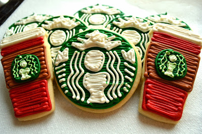 Starbucks Latte Cookies and Red Cups