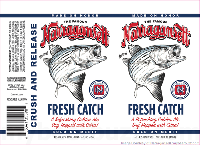 Narragansett Adding Fresh Catch Blonde Ale Cans