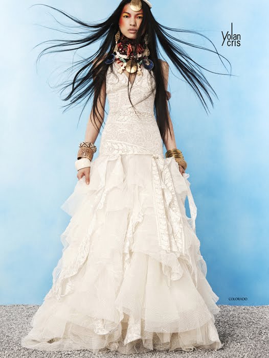 Yolan Chris Hippie Bohemian Wedding Bridal Gown