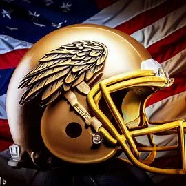 USA Patriotic Concept Football Helmet