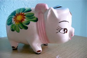 made in Japan, Japanese ceramic, vintage Japanese ceramic, bank, piggy bank, piggy bank made in Japan, vintage piggy bank, vintage ceramic piggy bank, cash only, no refunds