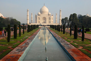 Taj Mahal Reflecting Pool Agra India