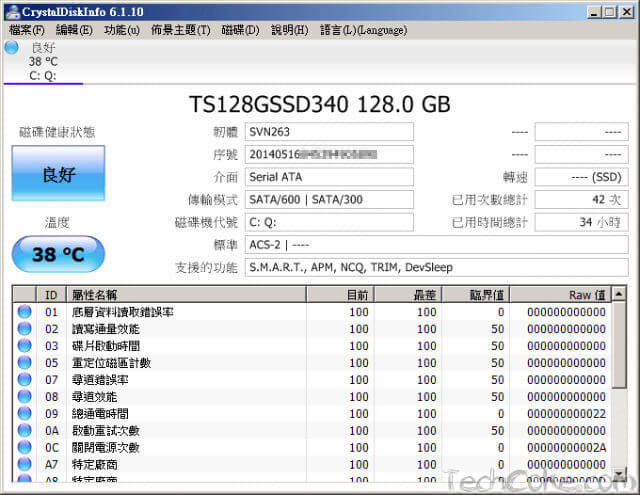 [開箱] 創見 340 系列 128GB 2.5 吋 SATA3 SSD 速度測試_101