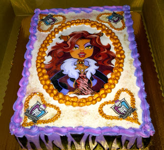 Tortas Monster High, Clawdeen Wolf, parte 1