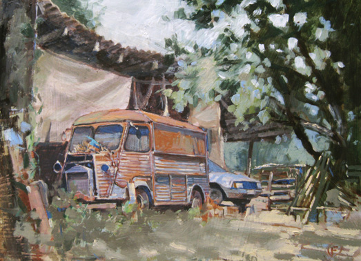 Old Citroen van Oil 99 SOLD Click image to see large