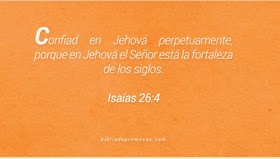 Lectura del día, Isaías 26;4