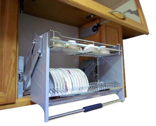 Giá nâng hạ bát đĩa đa năng - phụ kiện tủ bếp thông minh