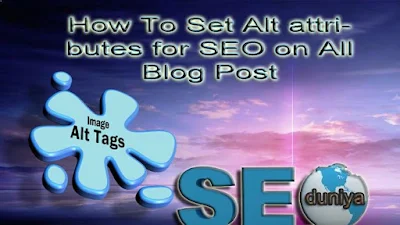 how to set alt tag title tag