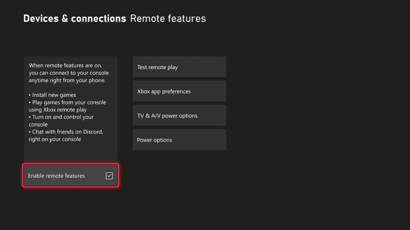 xbox series x-remote features