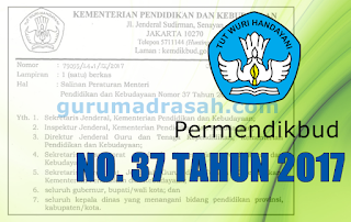 Permendikbud No 37 Tahun 2017 