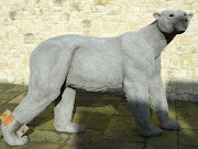 One of the sculptures (made from chicken wire) at the Tower of London (tower of london jan )