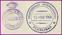 Datos filatélicos de la Conferencia de 1906