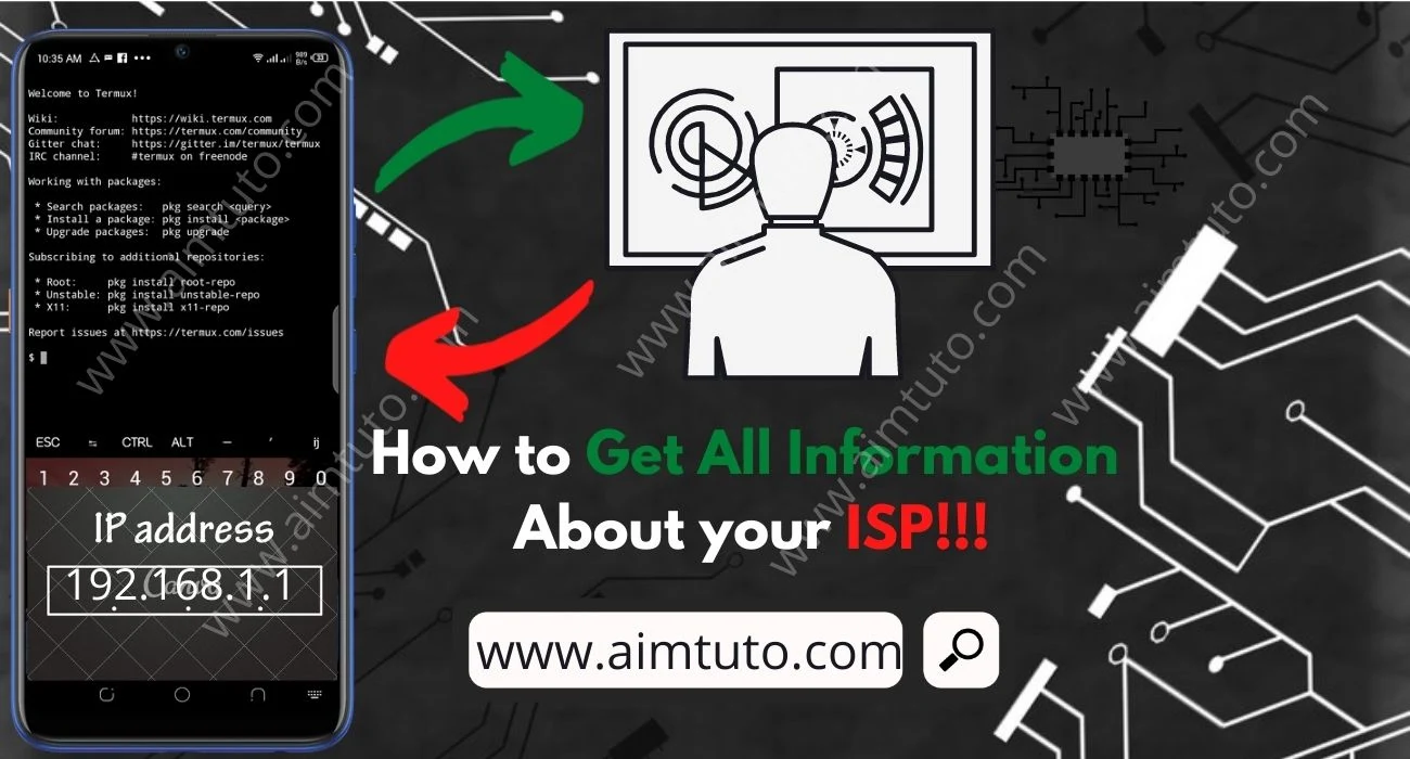 get all information about your isp using android