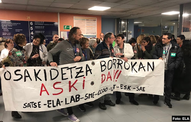 protesta en hospital de San Eloy