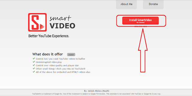 إضافة smartvideo for youtube لمشاهدة فيديوات اليوتيب بدون تقطيع وبجودة عالية