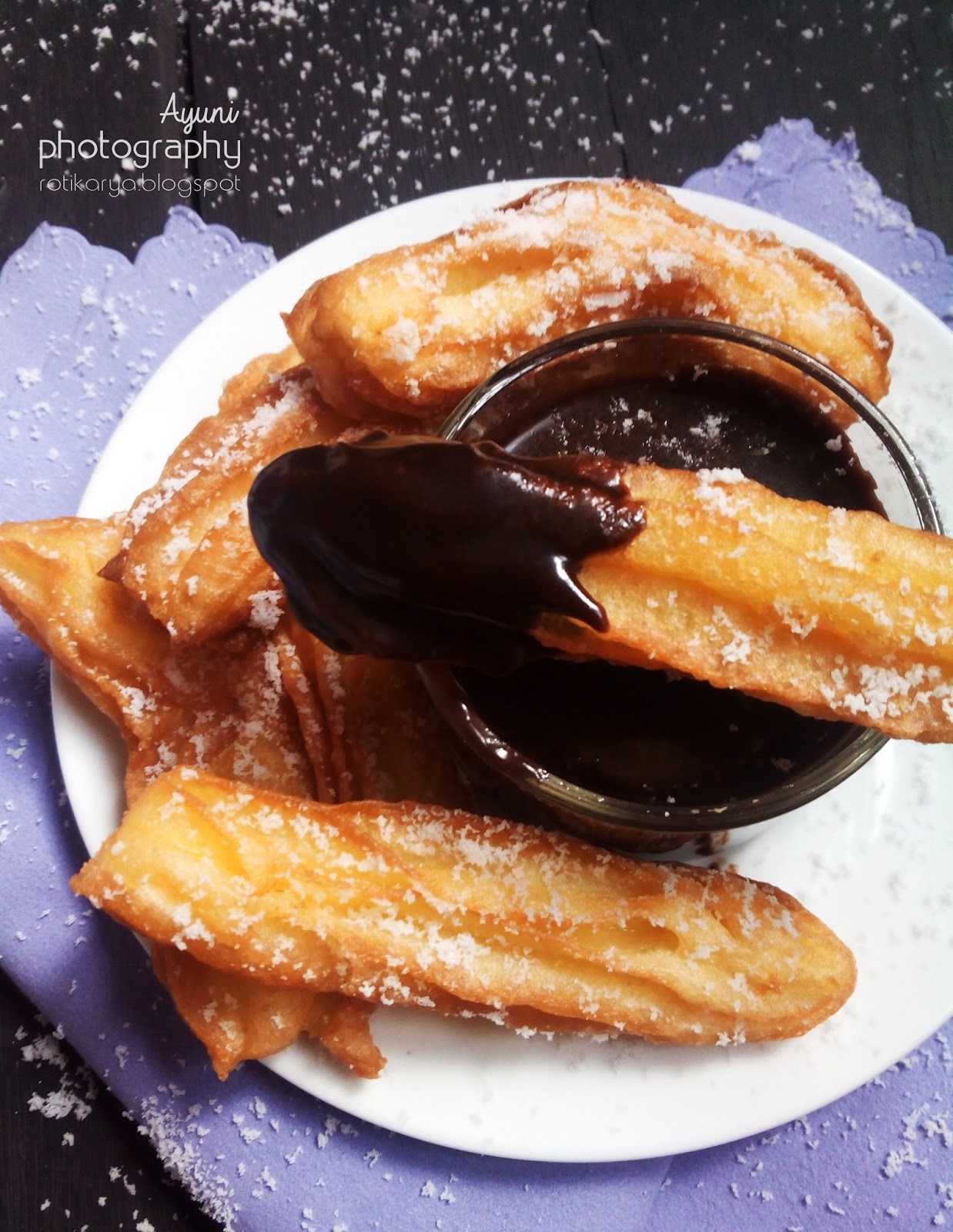 RESEPI CHURROS with CHOCOLATE GANACHE ~ SEDAP SANGAT 