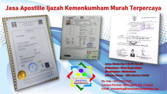 Jasa Apostille Ijazah Kemenkumham Murah Terpercaya