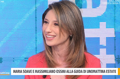 Maria Soave bella conduttrice TV Uno Mattina 3 giugno