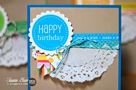 SRM Stickers Blog - A2 Card Set Kraft Window Box Shantaie Fowler - #cards #gift set #stickers #borders #twine #doilies #kraft