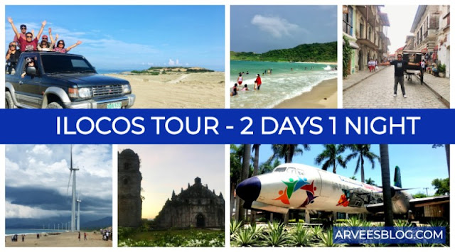 Ilocos Tour 2 Days 1 Night Itinerary from Paoay to Laoag to Pagudpud to Vigan